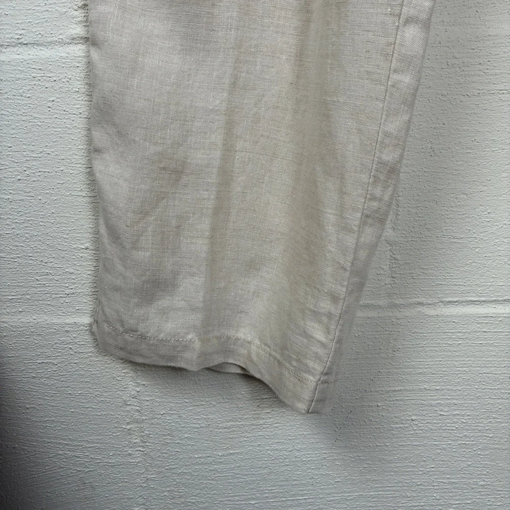 Tommy Bahama Men's Light Beige Linen-Look Chinos